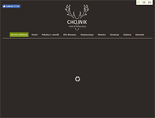 Tablet Screenshot of hotelchojnik.pl